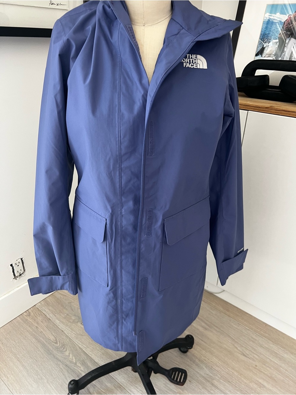The North Face Women's Slate Blue Hooded Jacket